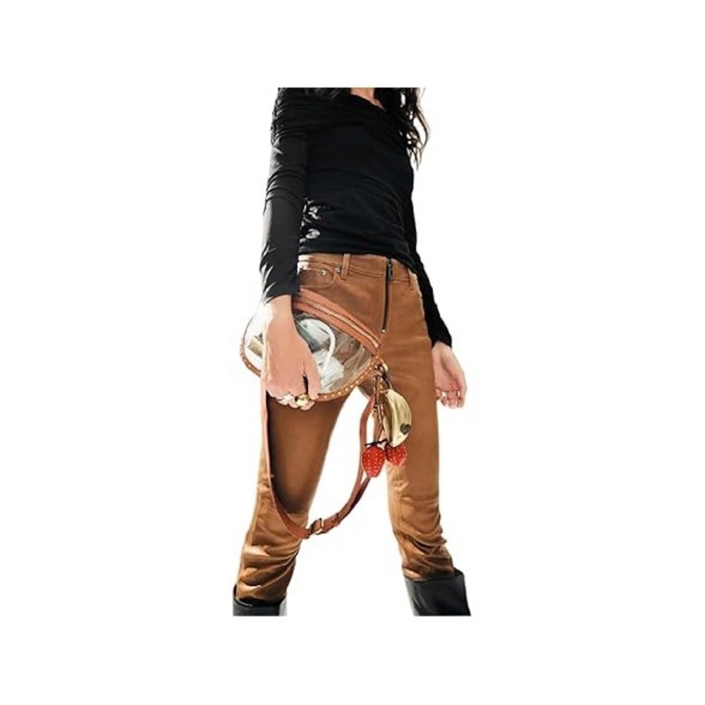 Darren Clear Crescent Crossbody Bag, Stadium Approved Transparent Sling Purse... - Picture 3 of 6